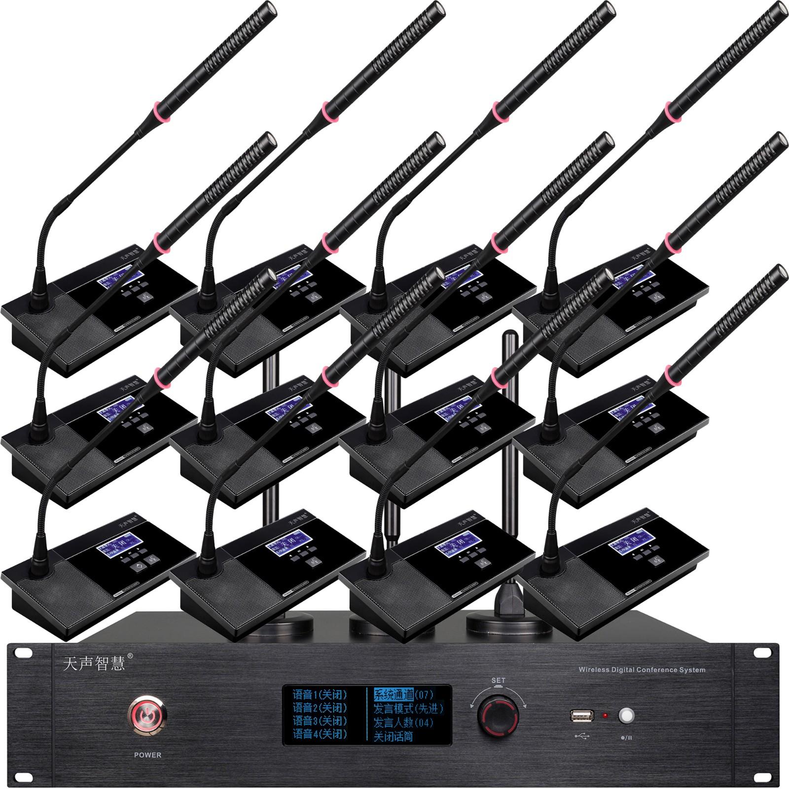 无线手拉手会议系统（主机+鹅颈麦克风）